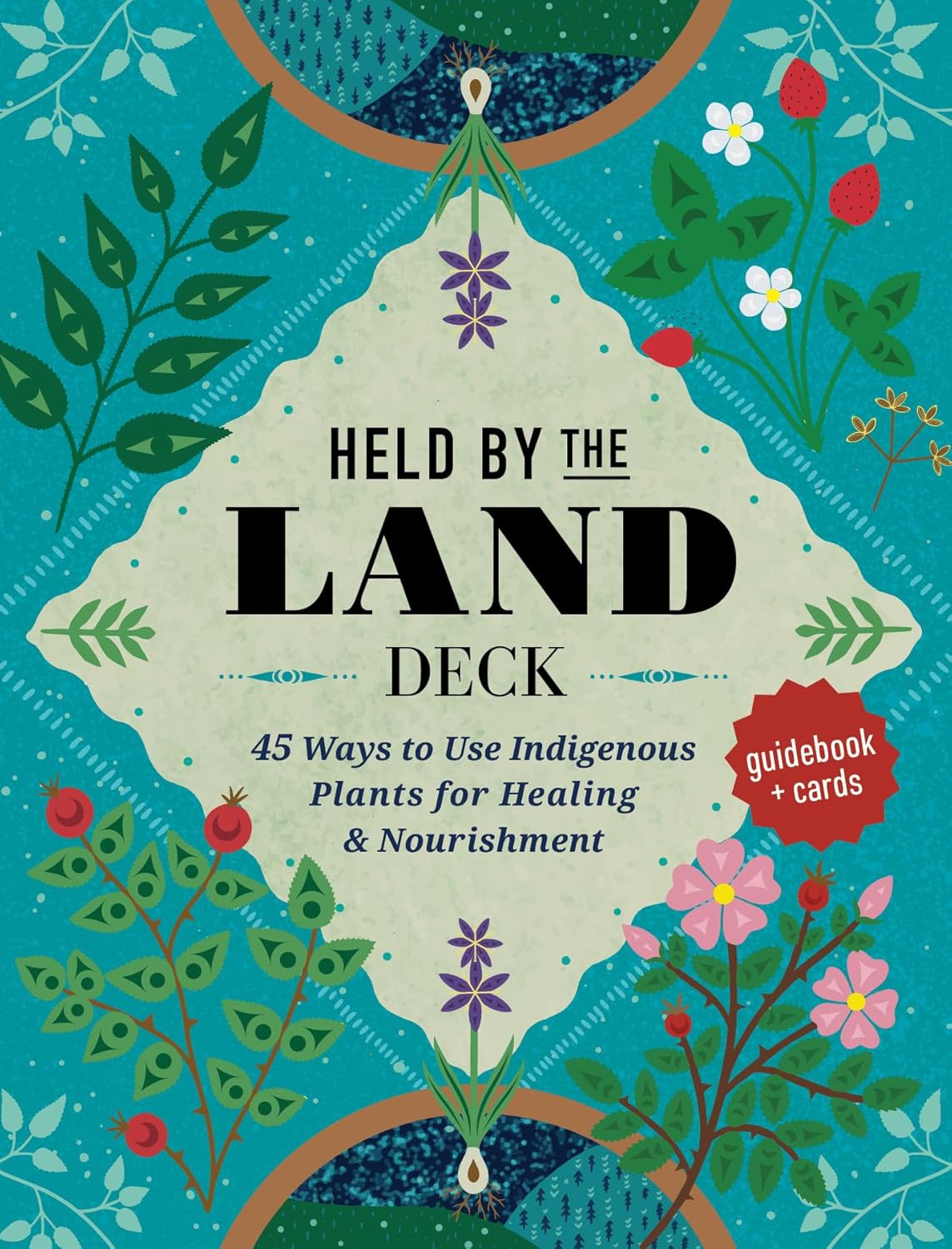 Held by the Land Deck: 45 Ways to Use Indigenous Plants for Healings & Nourishment - Guidebook + Cards