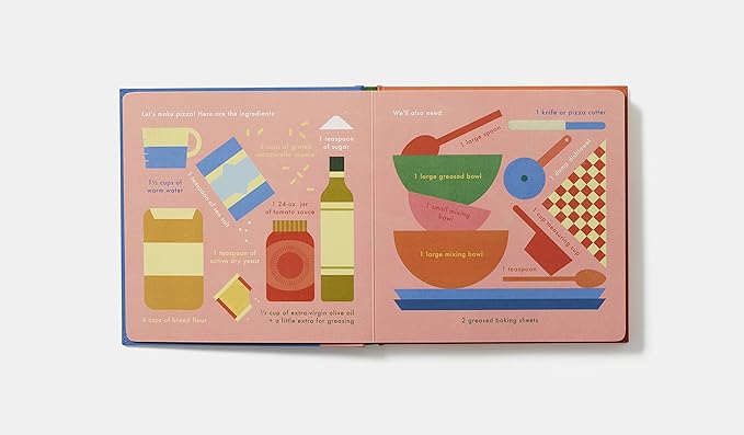 Pizza!: An Interactive Recipe Book (Cook In A Book) Board book