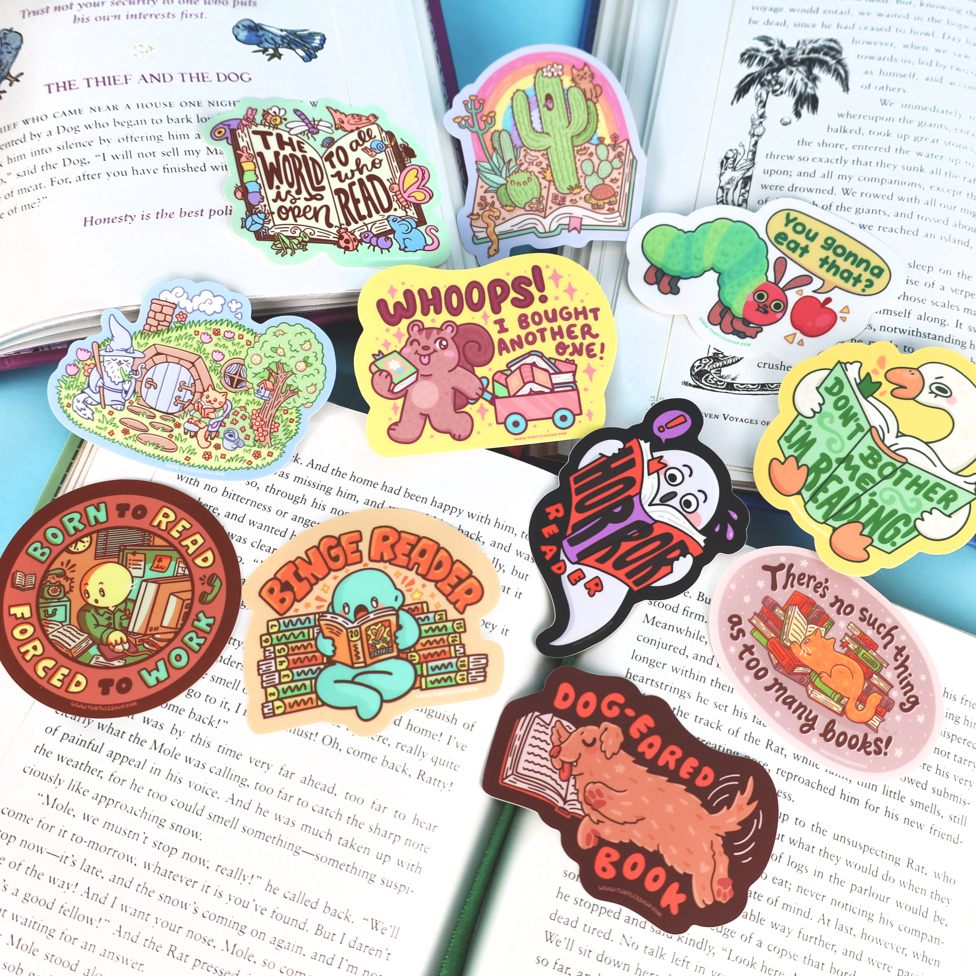 Dog Eared Book | Puppies | Bookish | Read | Vinyl Sticker