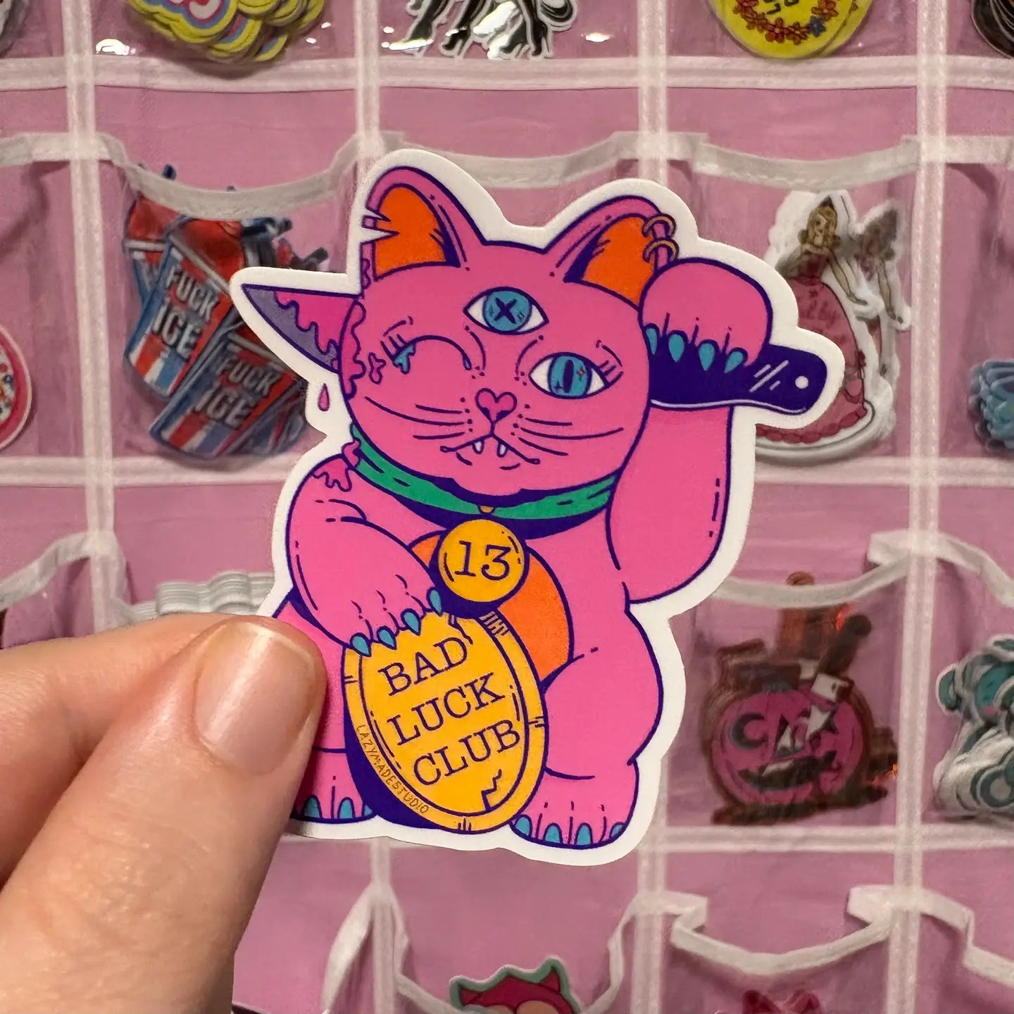 Bad Luck Club Waterproof Sticker