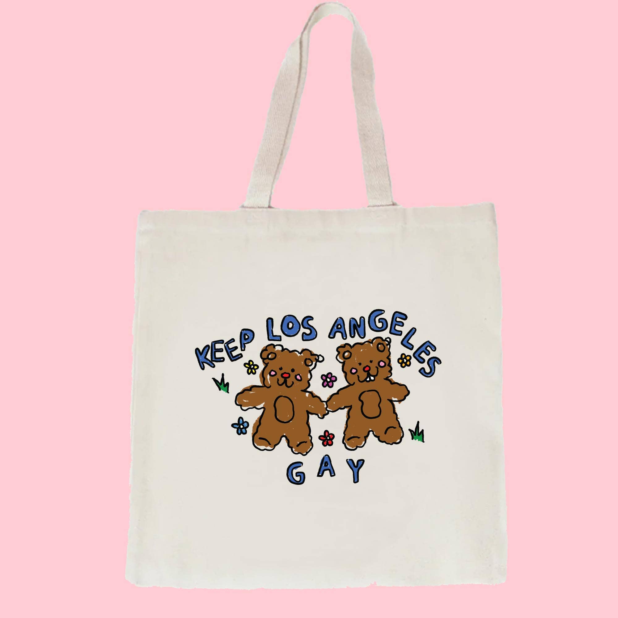 Keep Los Angeles Gay Canvas Tote Bag