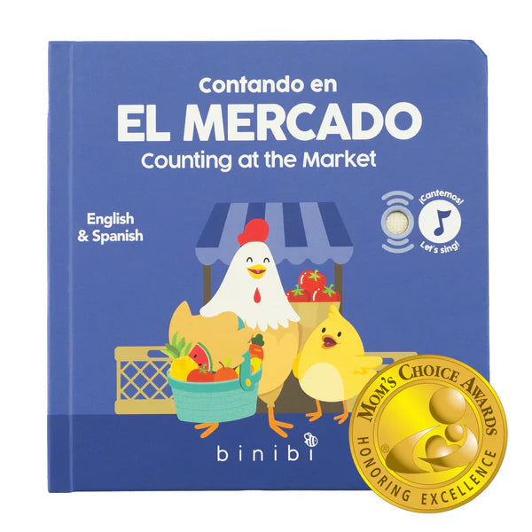 Counting at the Market Bilingual Musical Book - El Mercado