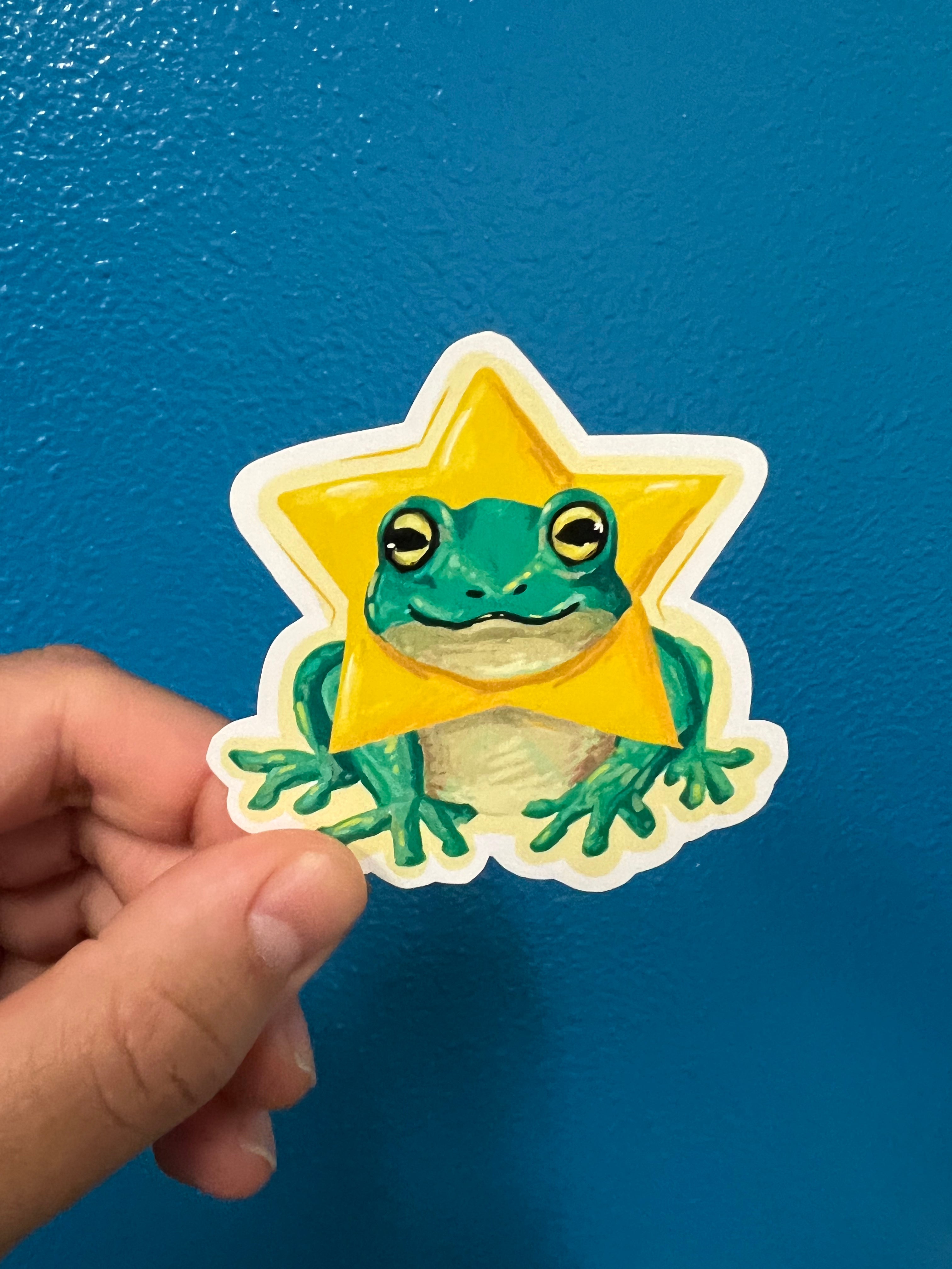 Star Frog Sticker
