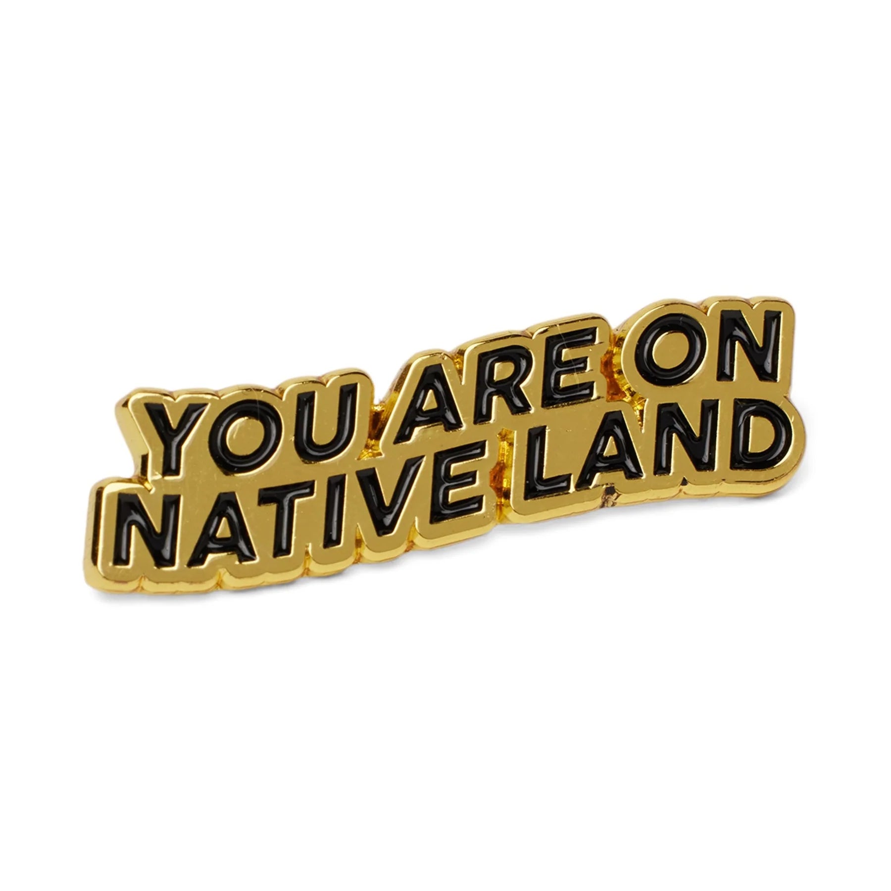 'YOU ARE ON NATIVE LAND' Pin
