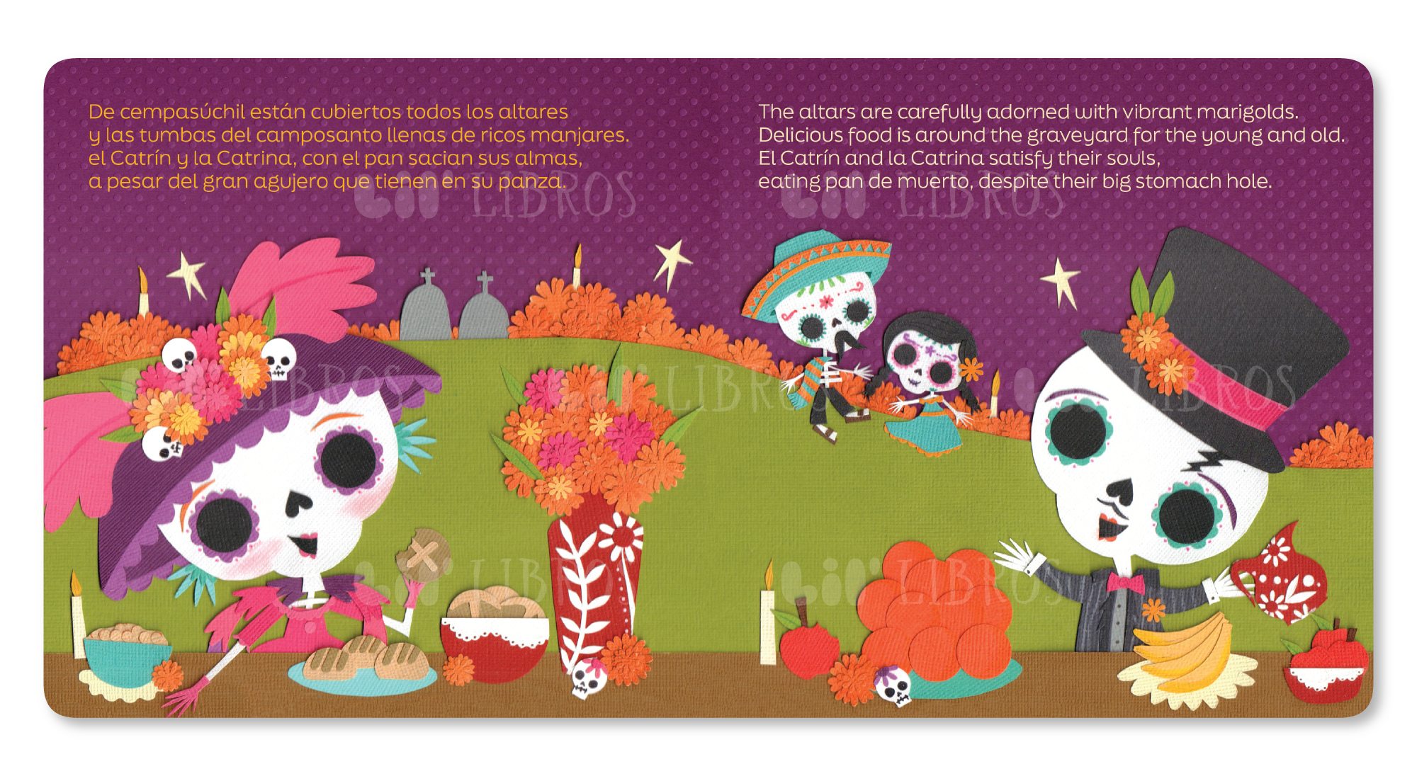 Lil' Libros ~ Bilingual Children's Books & Games - Medias naranjas: El Catrín & La Catrina (Bilingual)