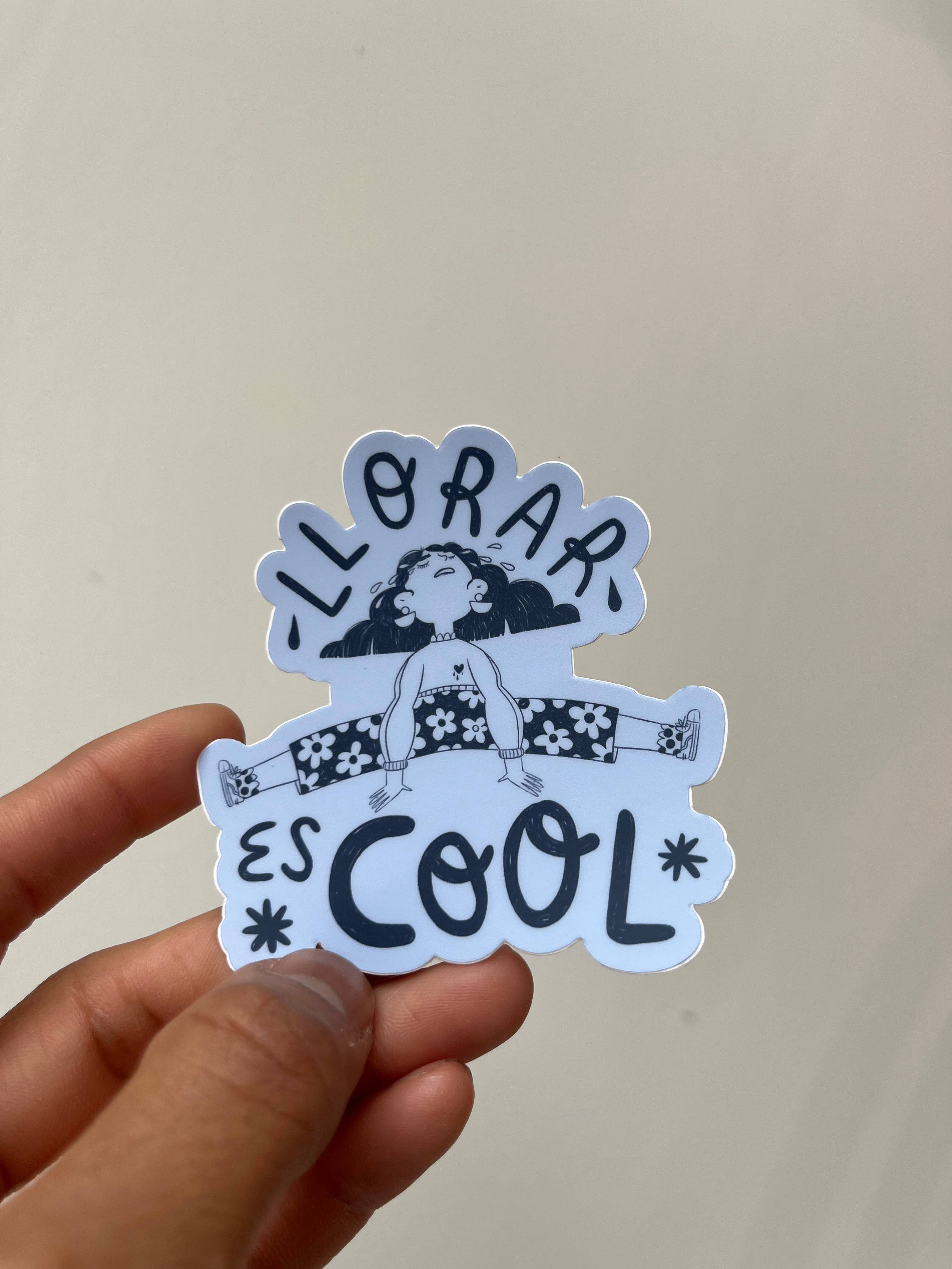 Llorar Es Cool Sticker