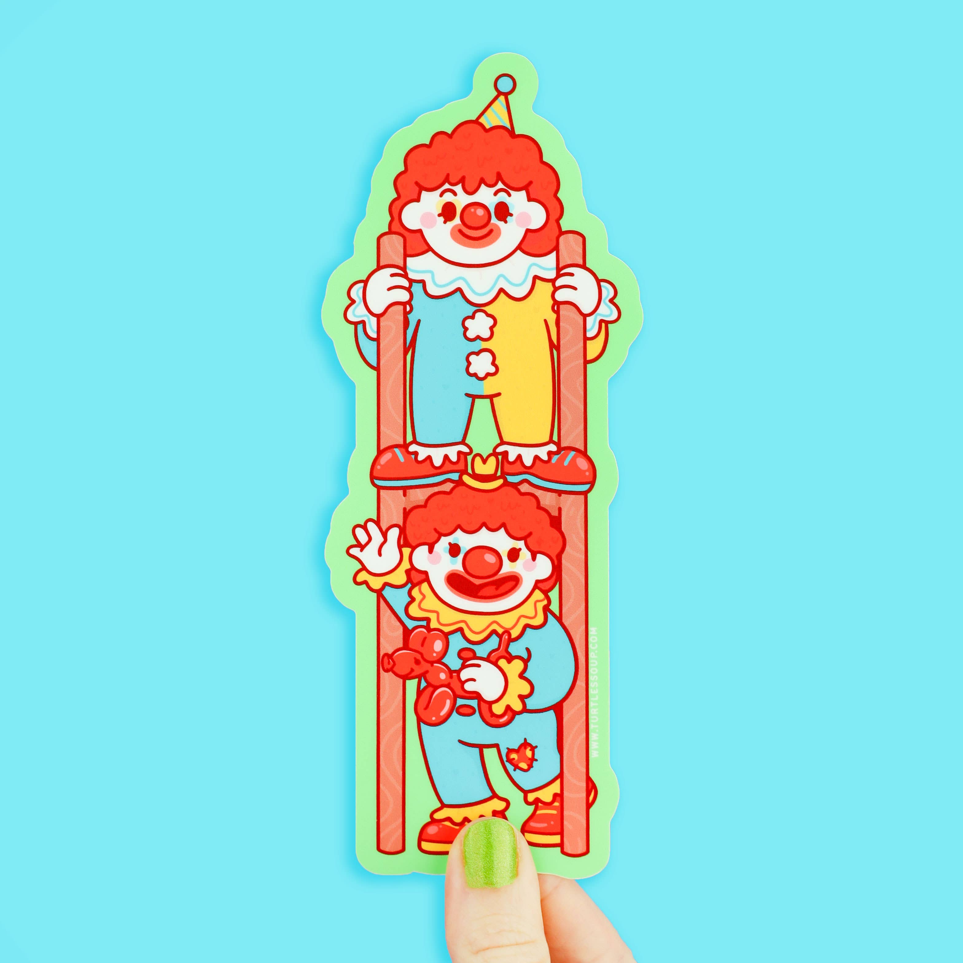 Happy Clowns Long Vinyl Sticker