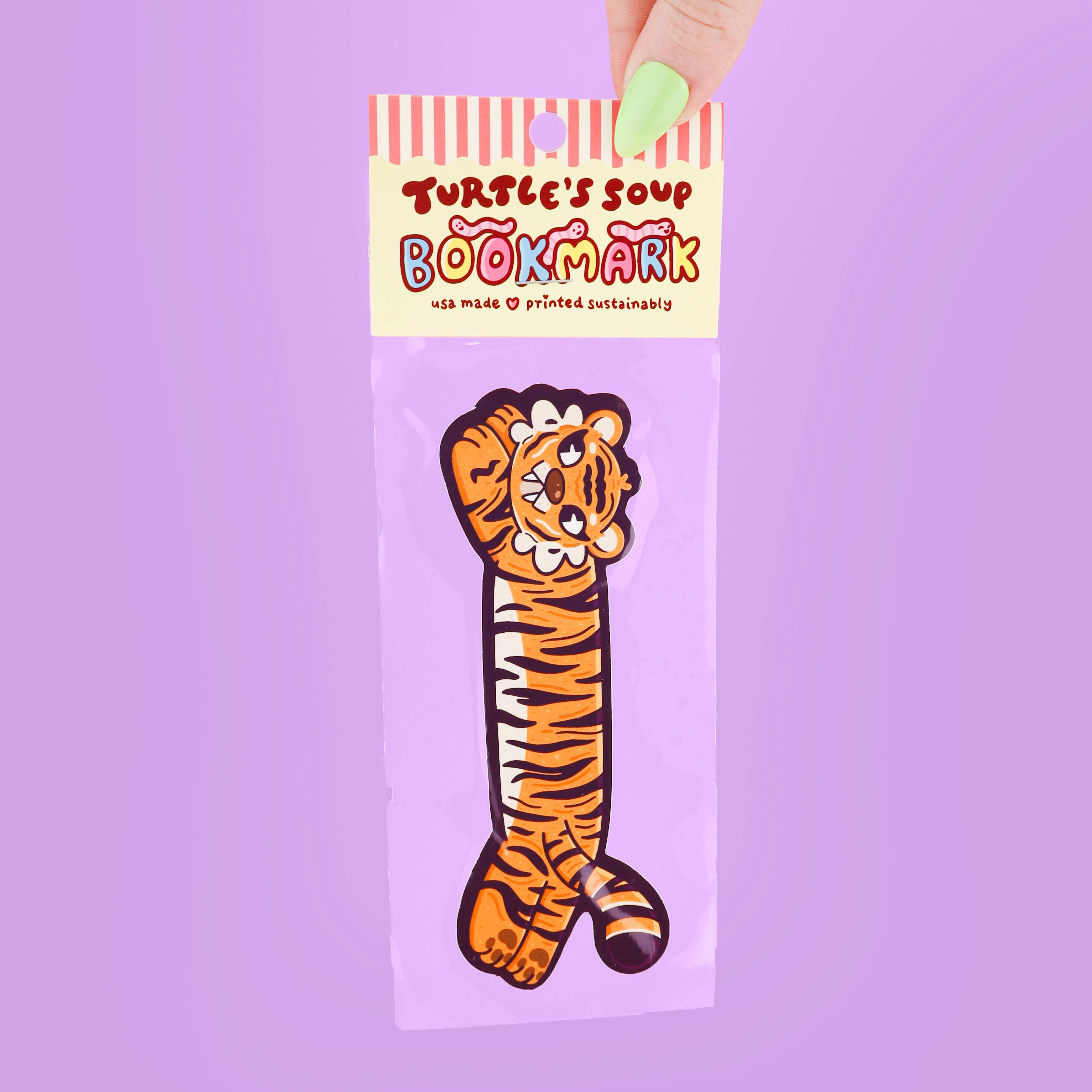 Long Tiger Reader Gift Bookmark