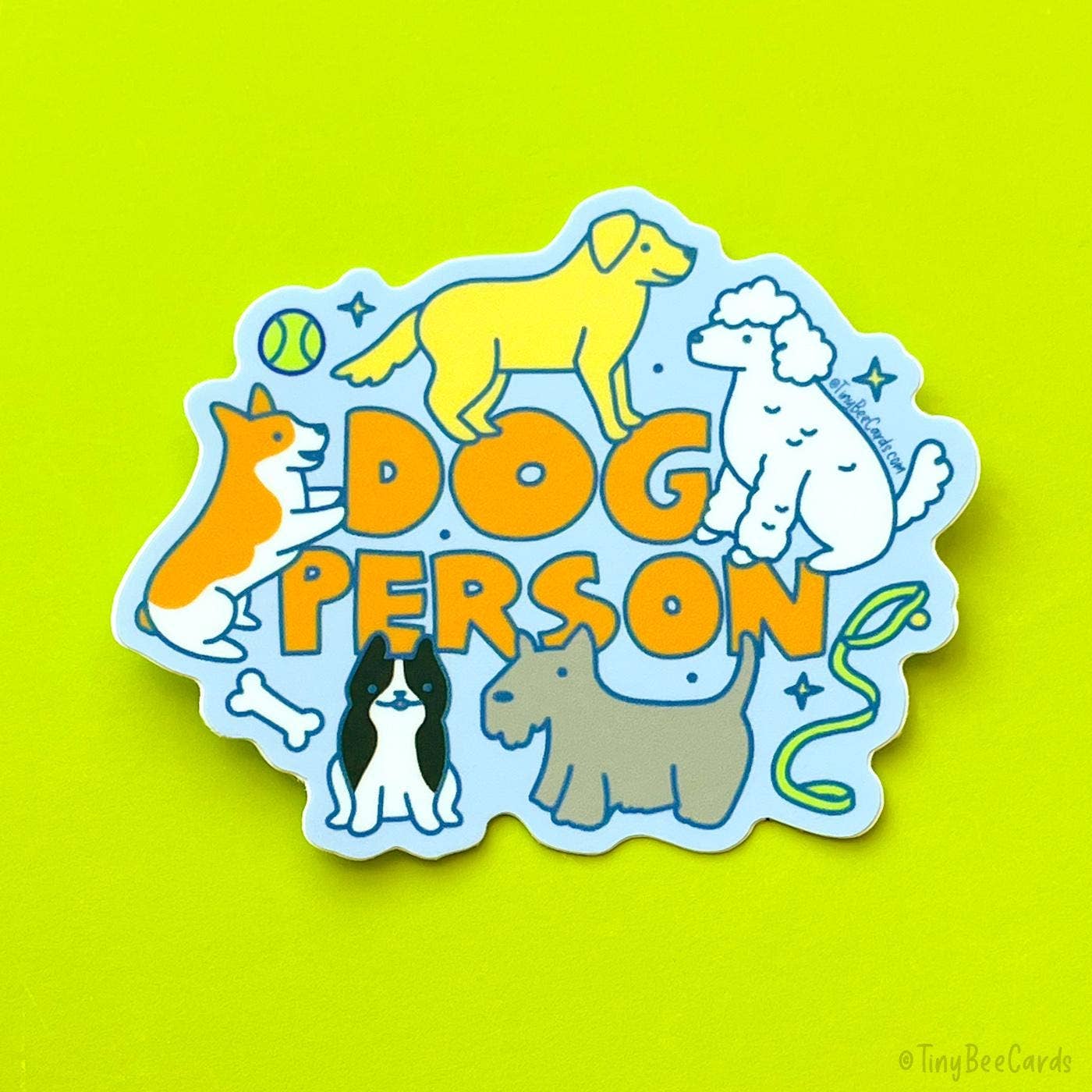 Tiny Bee Cards - Dog Person Vinyl Sticker
