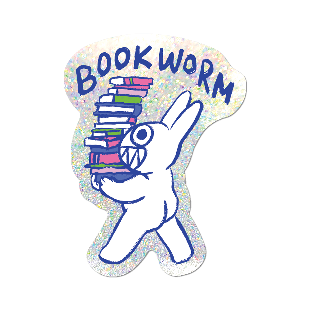Bookworm - Die-Cut Sticker