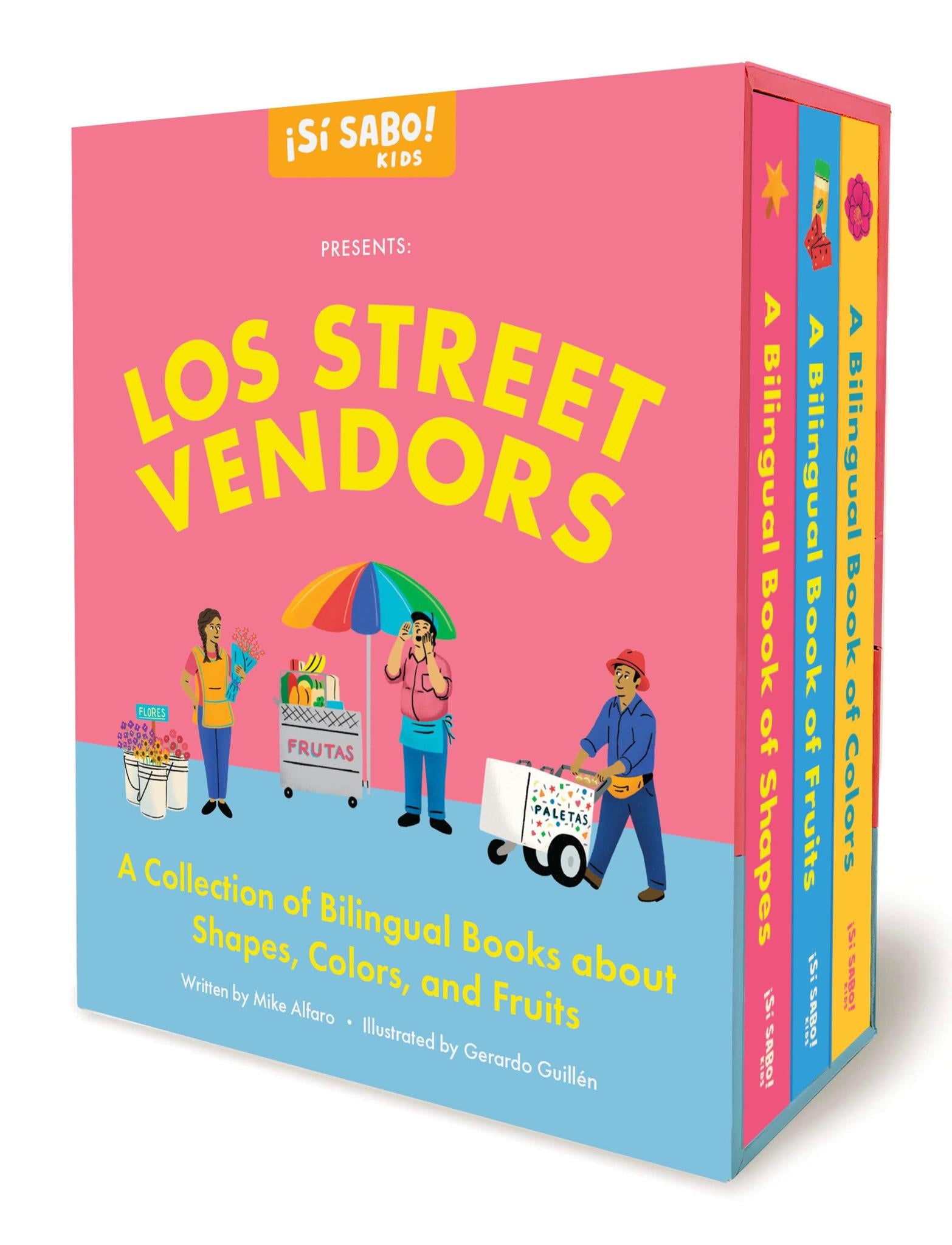 Los Street Vendors: Bilingual Book Set about Shapes, Colors, and Fruits