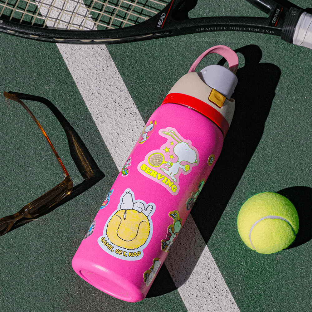 Serving by Snoopy (Tennis) - Die-Cut Sticker