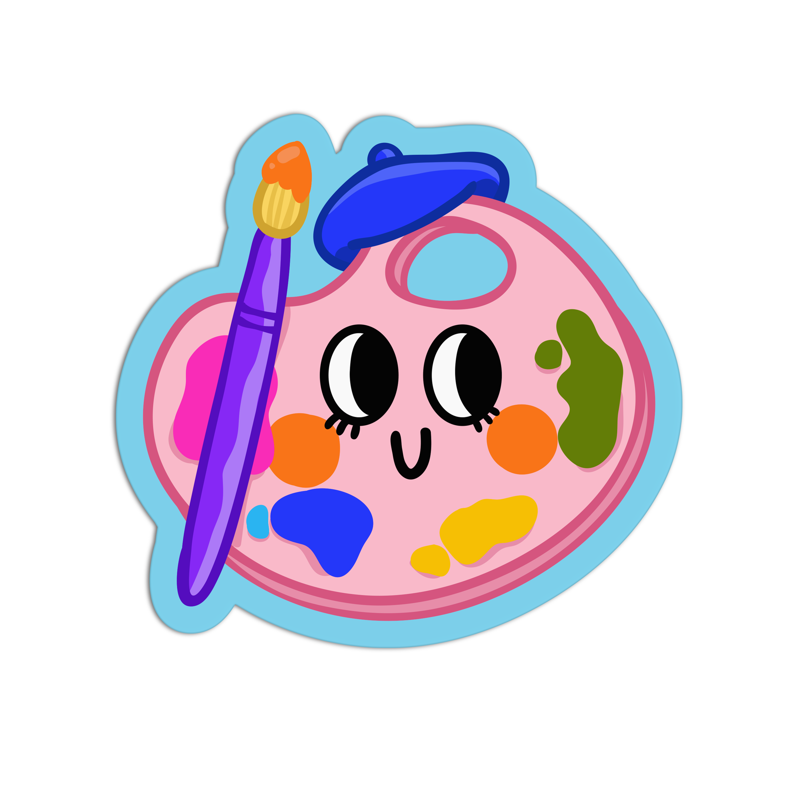 Paint New Smileys Stickers