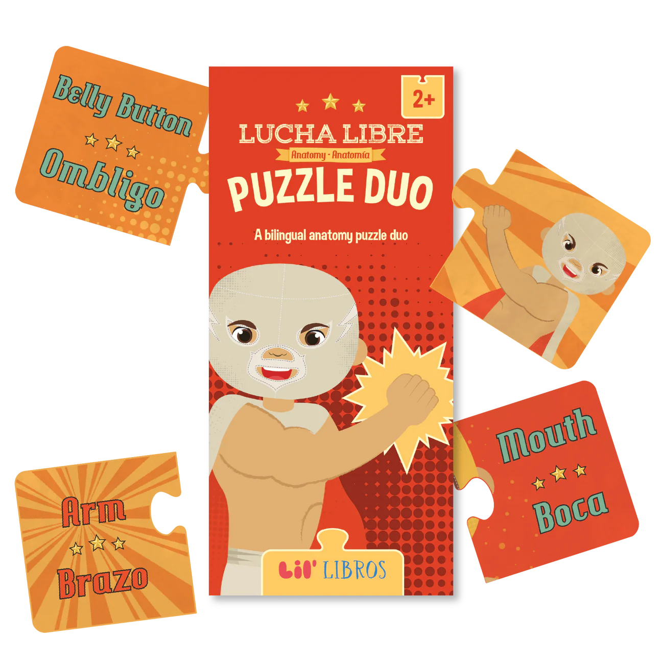 Lucha Libre/ Wrestling: Anatomy/ Anatomfa Lil Puzzle Duo 20 Pieces (english And Spanish Edition) [misc. Supplies] Lil Libros And Reyes, Citlali