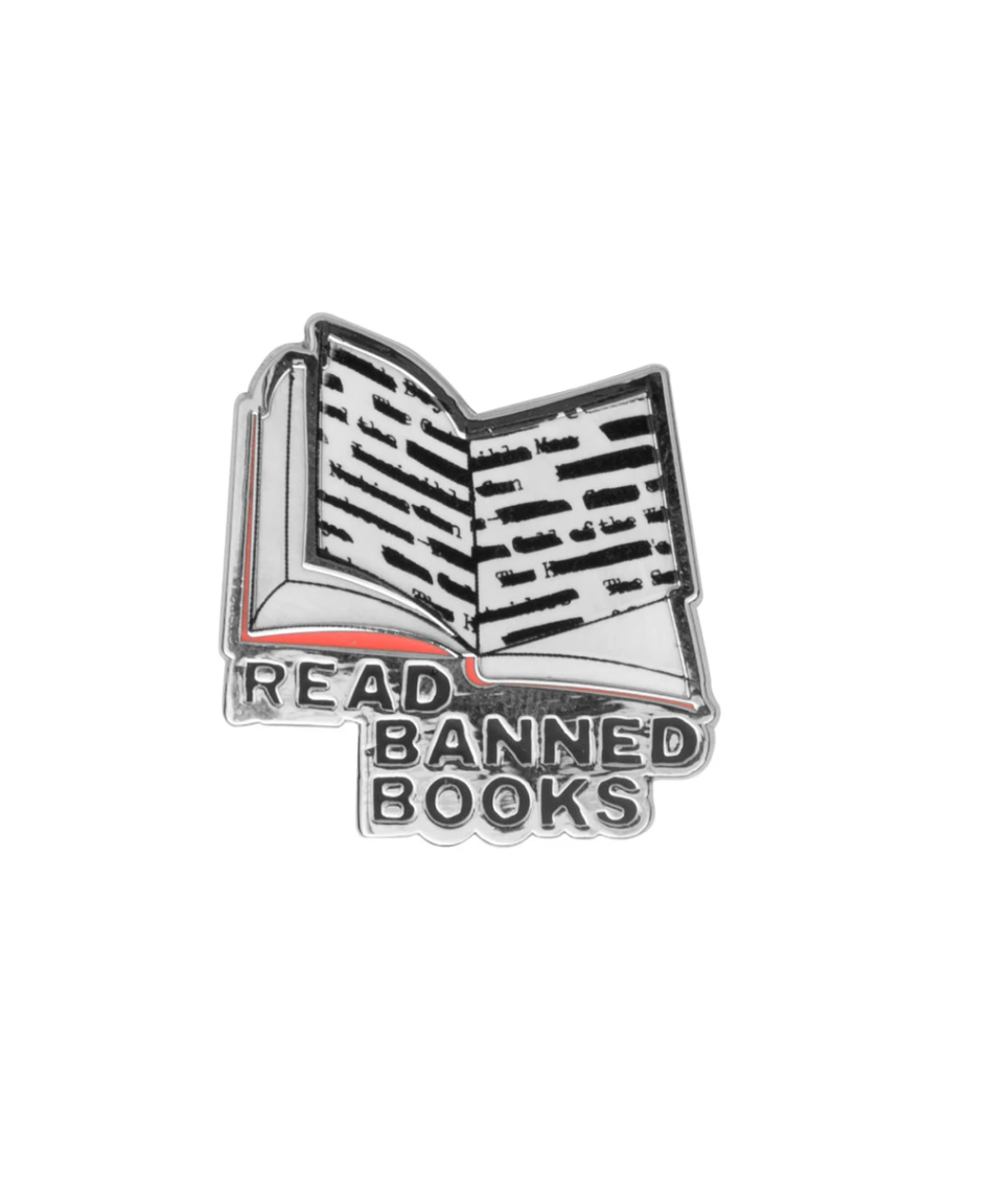 Banned Book Enamel Pin
