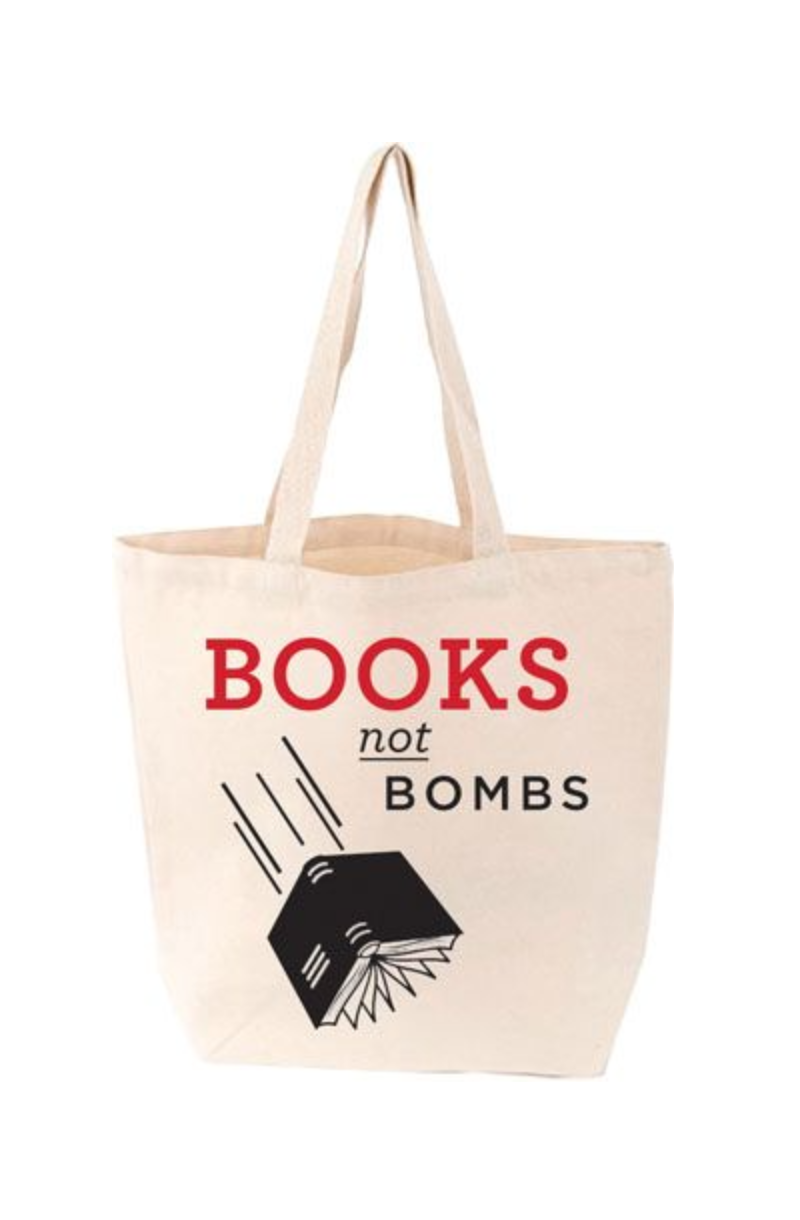 Books Not Bombs Tote